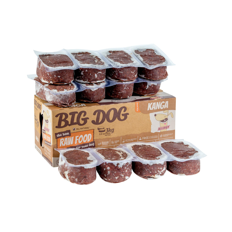 Big Dog BARF Kangaroo Raw Dog Food 3kg-Habitat Pet Supplies