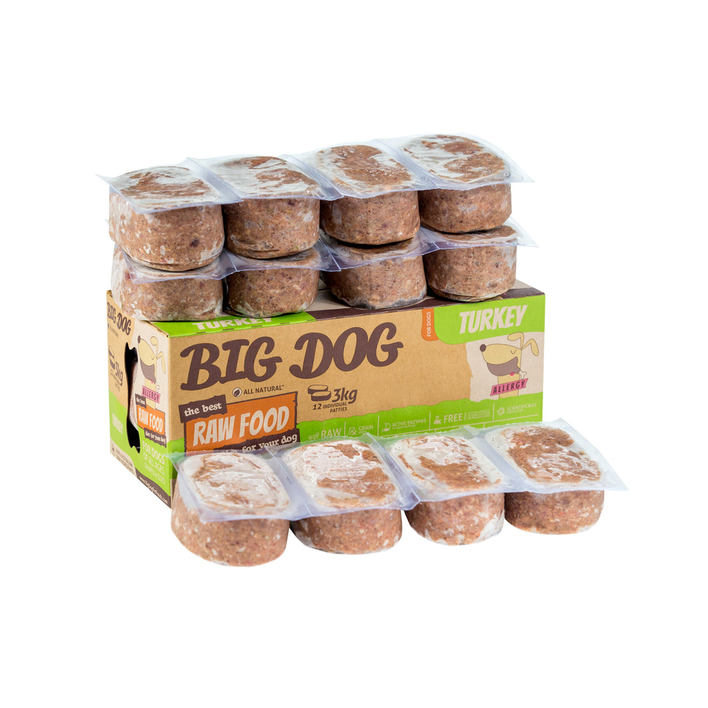 Big Dog BARF Turkey Raw Dog Food 3kg-Habitat Pet Supplies
