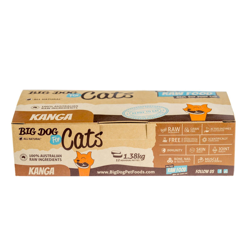 Big Dog for Cats BARF Kangaroo Raw Cat Food 1.38kg Habitat Pet Supplies