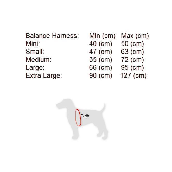 Black Dog Wear Balance Harness Red Small