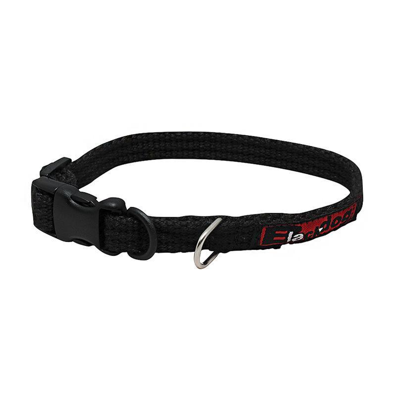 Black Dog Wear Standard Collar 24-35cm Mini Black 12mm***-Habitat Pet Supplies