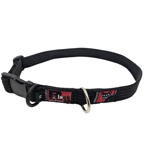 Black Dog Wear Standard Collar 33-53cm Medium Black 19mm***