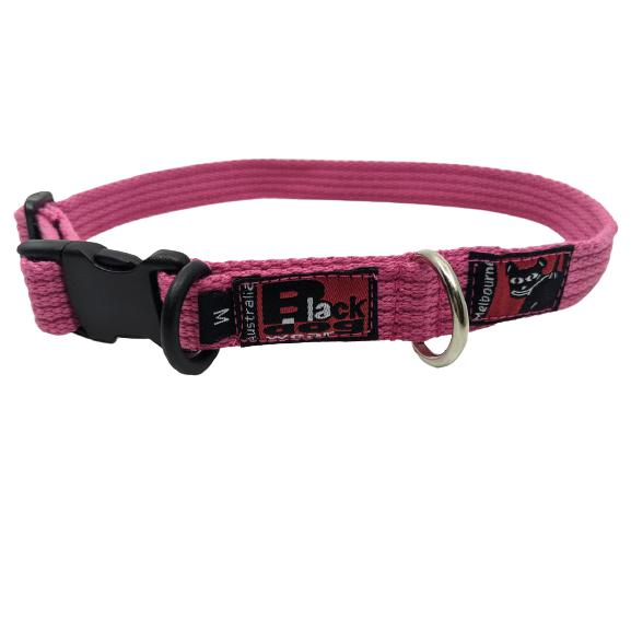 Black Dog Wear Standard Collar 33-53cm Medium Pink 19mm***