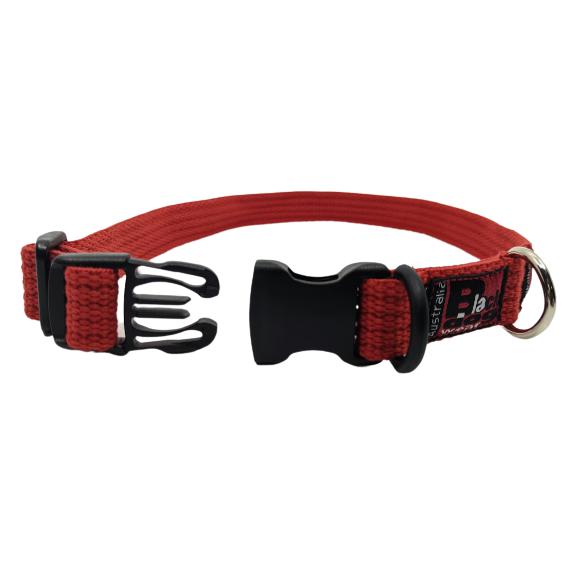 Black Dog Wear Standard Collar 33-53cm Medium Red 19mm***-Habitat Pet Supplies