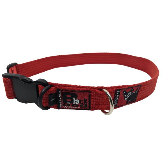 Black Dog Wear Standard Collar 38-61cm Large Red 25mm***
