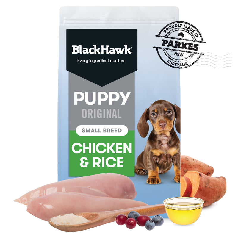 Black Hawk Chicken and Rice Small Breed Puppy Dry Dog Food 10kg