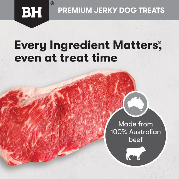 Black Hawk Dog Treats Beef Jerky Sticks 100g