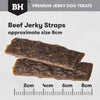 Black Hawk Dog Treats Beef Jerky Straps 100g