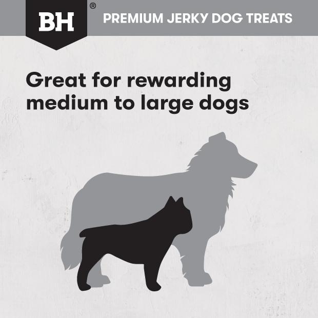 Black Hawk Dog Treats Beef Jerky Straps 100g