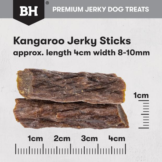 Black Hawk Dog Treats Kangaroo Jerky Sticks 100g