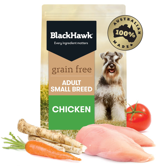 Black Hawk Grain Free Chicken Small Breed Dry Dog Food 7kg ^._.^