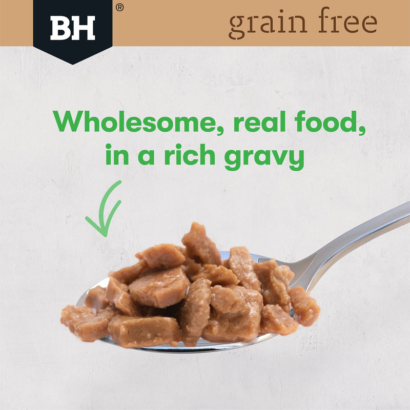 Black Hawk Grain Free Chicken with Peas and Broth Kitten Wet Cat Food 85g x 12***
