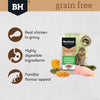 Black Hawk Grain Free Chicken with Peas and Broth Wet Cat Food 85g x 12***