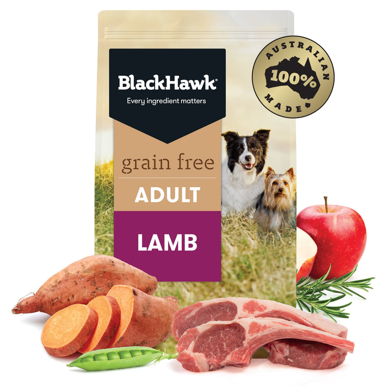 Black Hawk Grain Free Lamb Dry Dog Food 7kg-Habitat Pet Supplies