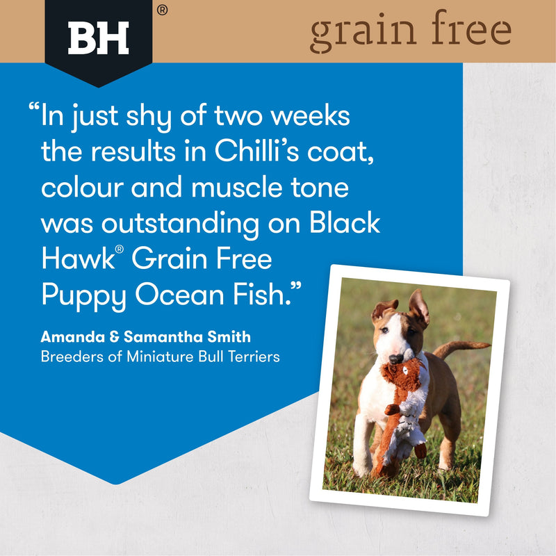 Black Hawk Grain Free Ocean Fish Puppy Dry Dog Food 2.5kg ^._.^
