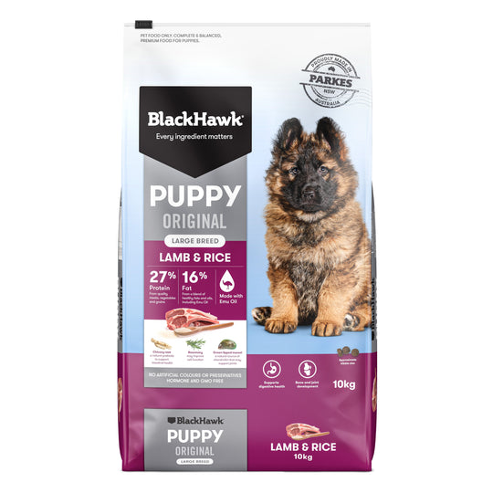 Black Hawk Lamb and Rice Large Breed Puppy Dry Dog Food 10kg