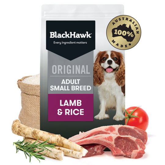 Black Hawk Original Lamb and Rice Small Breed Dry Dog Food 10kg ^._.^