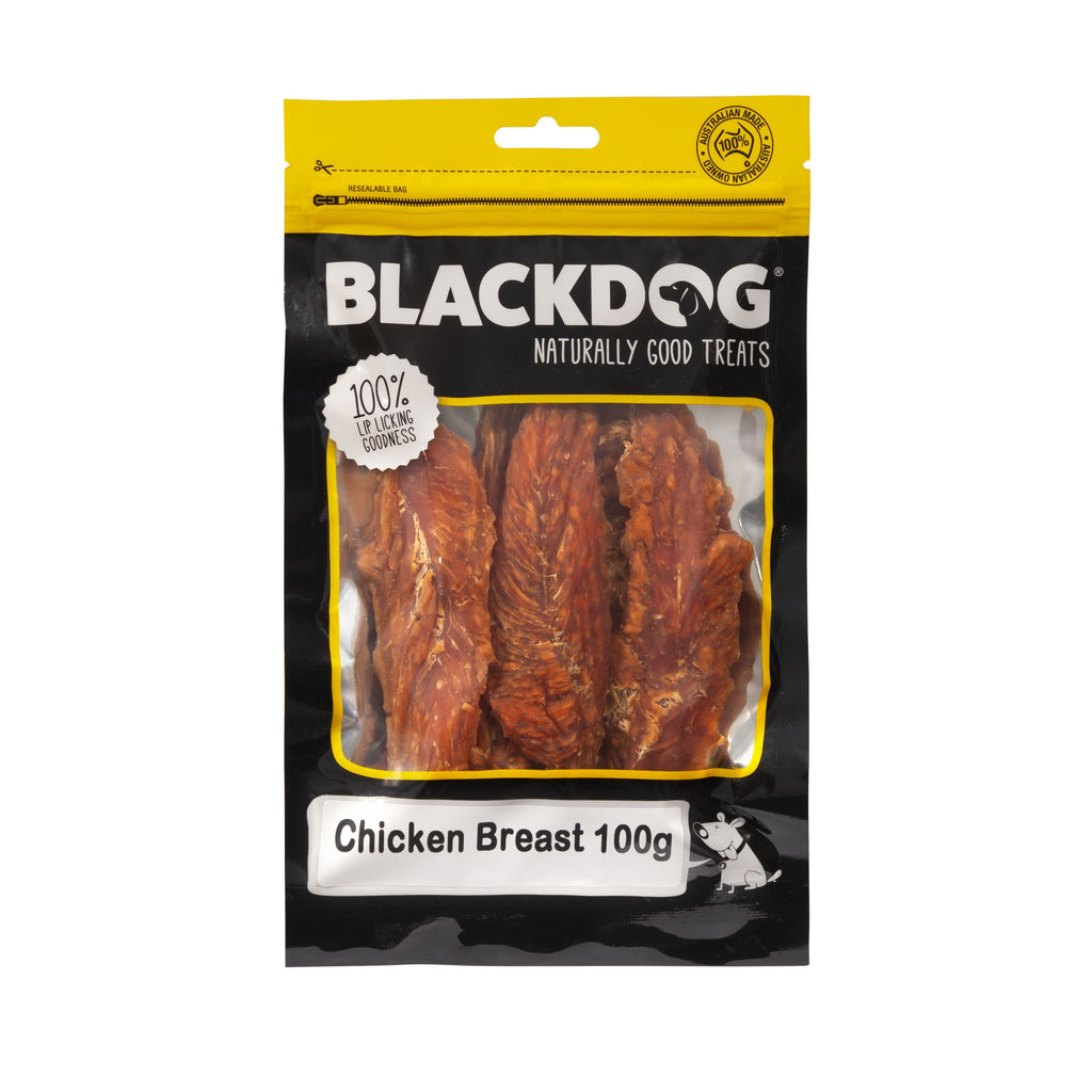 Blackdog Australian Chicken Breast Dog Treats 100g^^^-Habitat Pet Supplies
