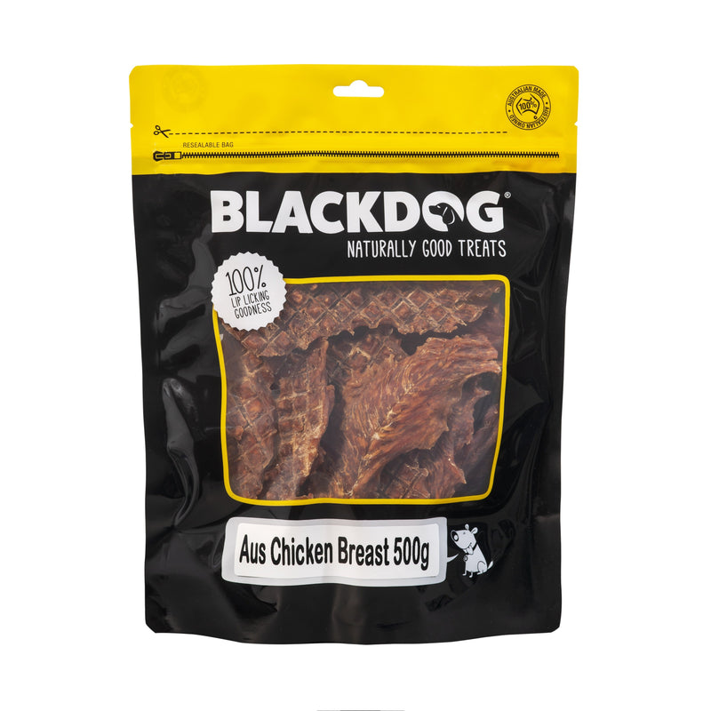 Blackdog Australian Chicken Breast Dog Treats 500g-Habitat Pet Supplies