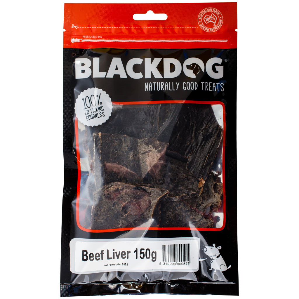 Blackdog Beef Liver Dog Treats 150g^^^-Habitat Pet Supplies