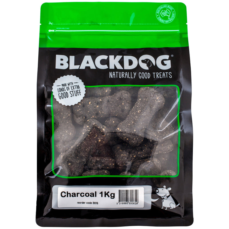 Blackdog Charcoal Dog Biscuits 1kg-Habitat Pet Supplies