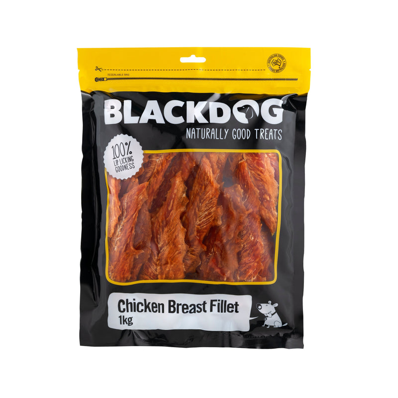 Blackdog Chicken Breast Fillets Dog Treats 1kg-Habitat Pet Supplies