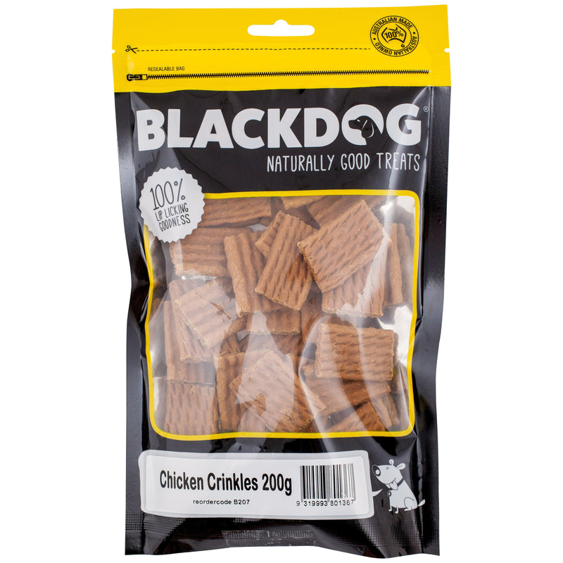 Blackdog Chicken Crinkles Dog Treats 200g-Habitat Pet Supplies
