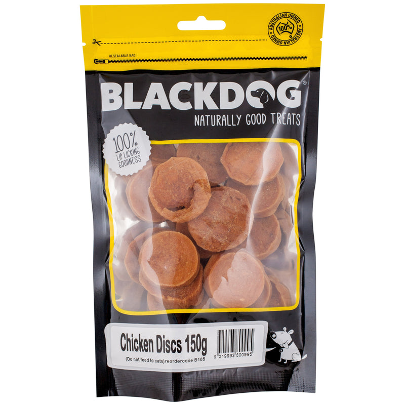 Blackdog Chicken Discs Dog Treats 150g-Habitat Pet Supplies