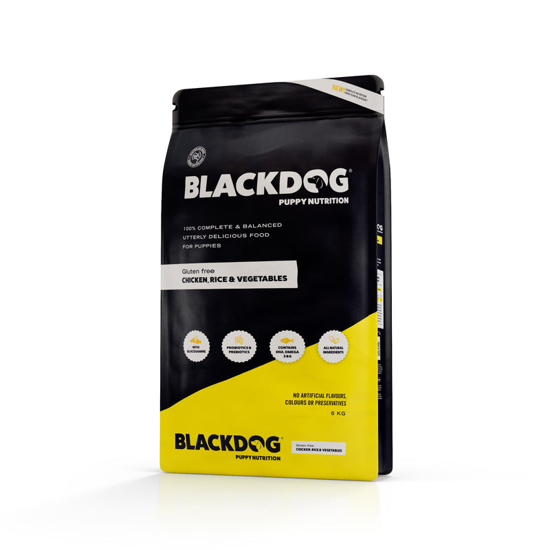 Blackdog Chicken Rice and Vegetables Puppy Dry Dog Food 6kg-Habitat Pet Supplies
