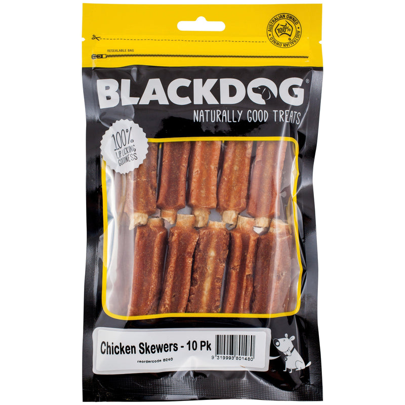 Blackdog Chicken Skewers Dog Treats 10 Pack-Habitat Pet Supplies