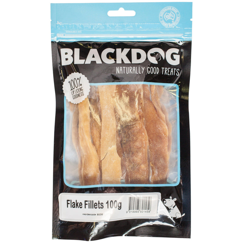 Blackdog Flake Fillets Dog Treats 100g-Habitat Pet Supplies