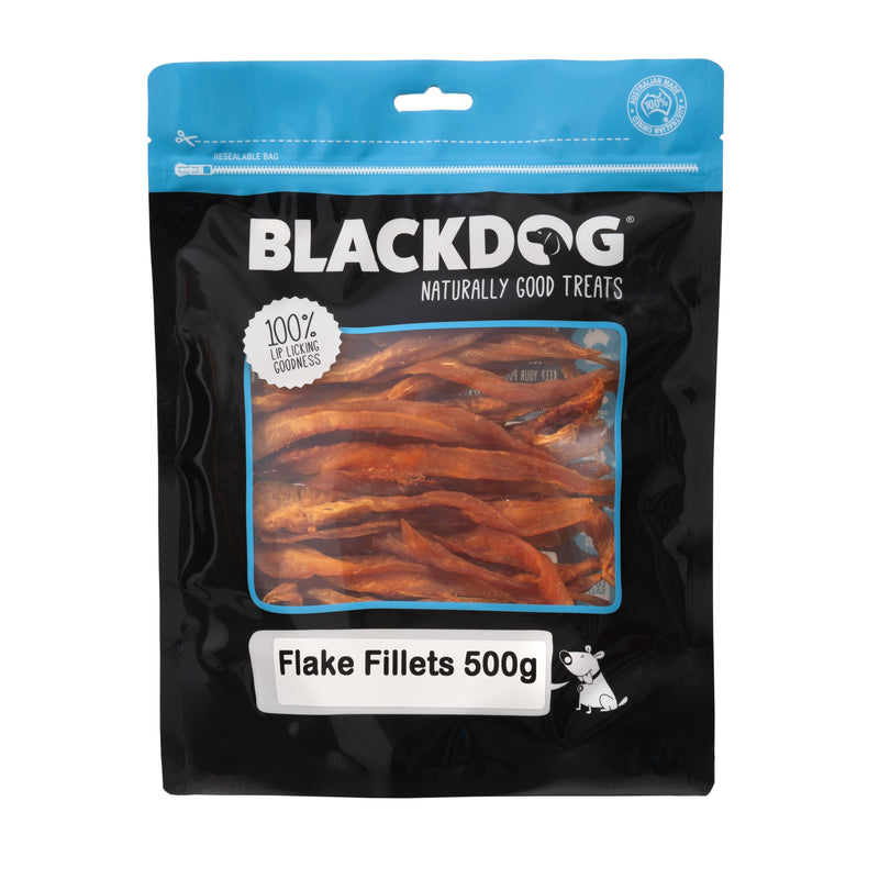 Blackdog Flake Fillets Dog Treats 500g-Habitat Pet Supplies