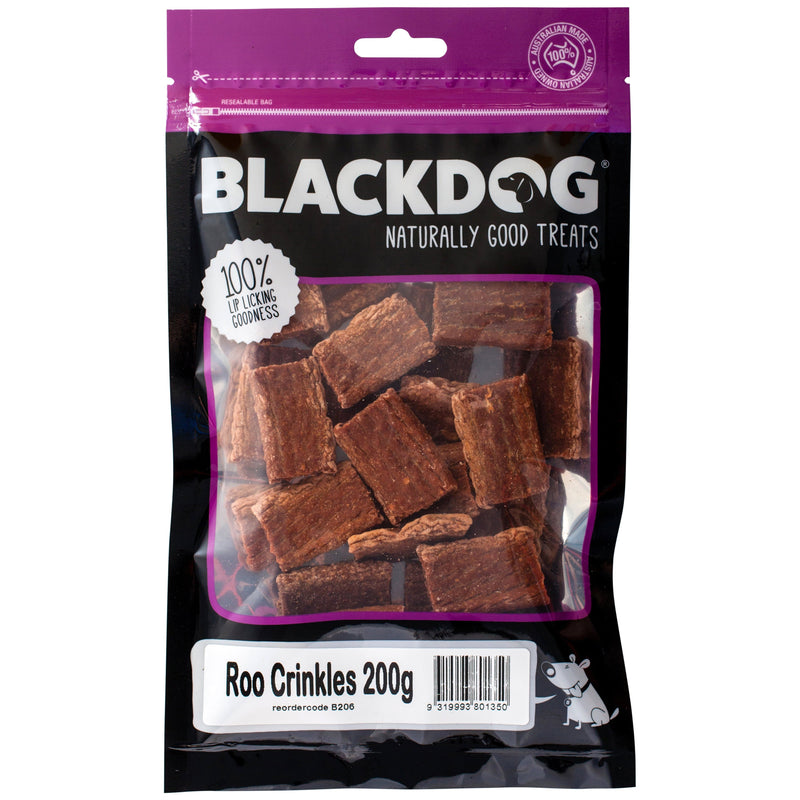 Blackdog Kangaroo Crinkles Dog Treats 200g-Habitat Pet Supplies