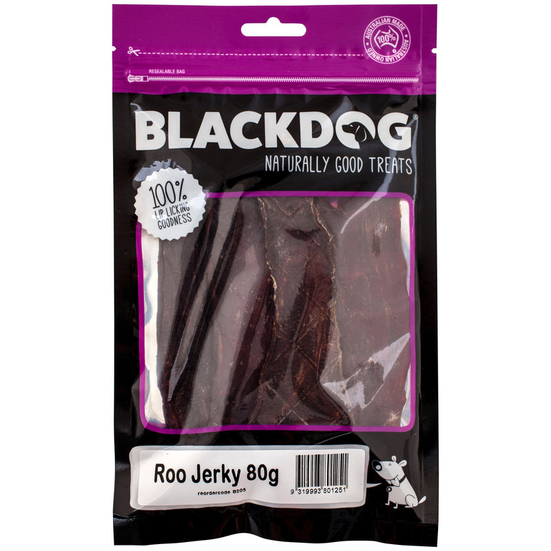 Blackdog Kangaroo Jerky Dog Treats 80g-Habitat Pet Supplies