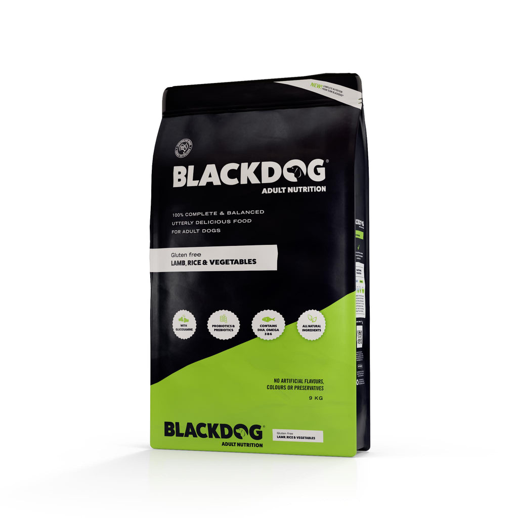 Blackdog Lamb Rice and Vegetables Adult Dry Dog Food 9kg *!*!*-Habitat Pet Supplies