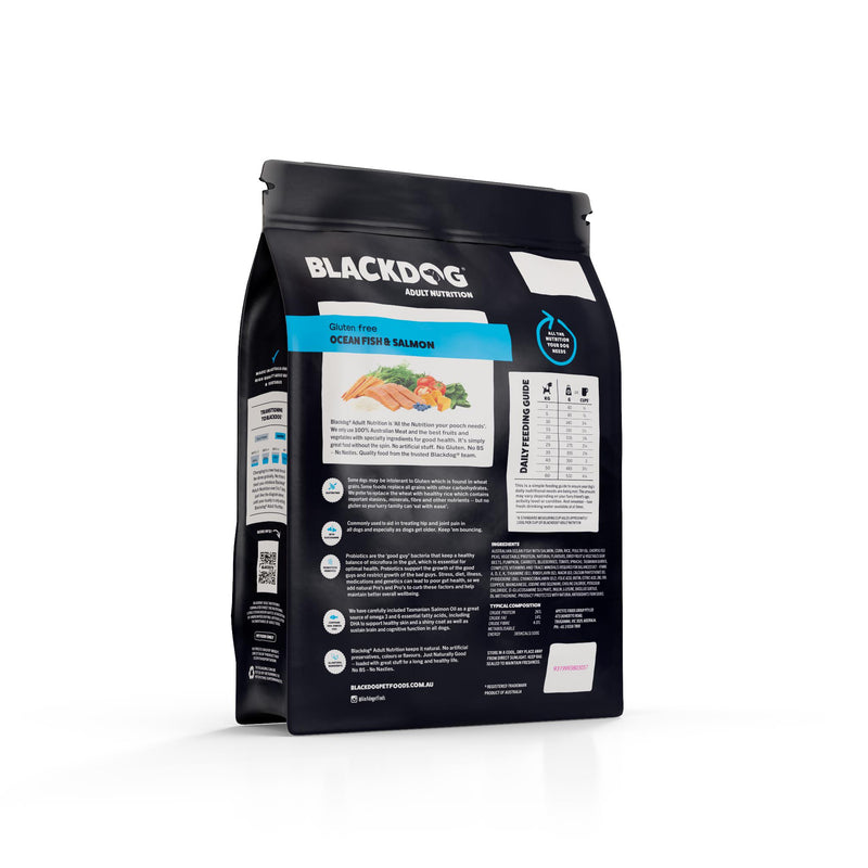 Blackdog Ocean Fish Salmon Rice and Vegetables Adult Dry Dog Food 2.5kg *!*!*