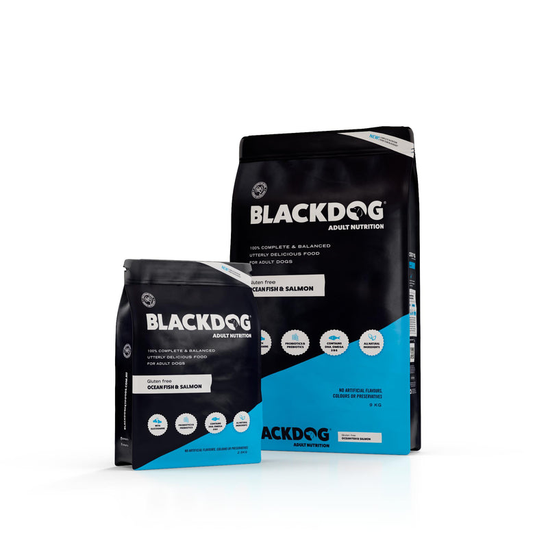 Blackdog Ocean Fish Salmon Rice and Vegetables Adult Dry Dog Food 2.5kg *!*!*