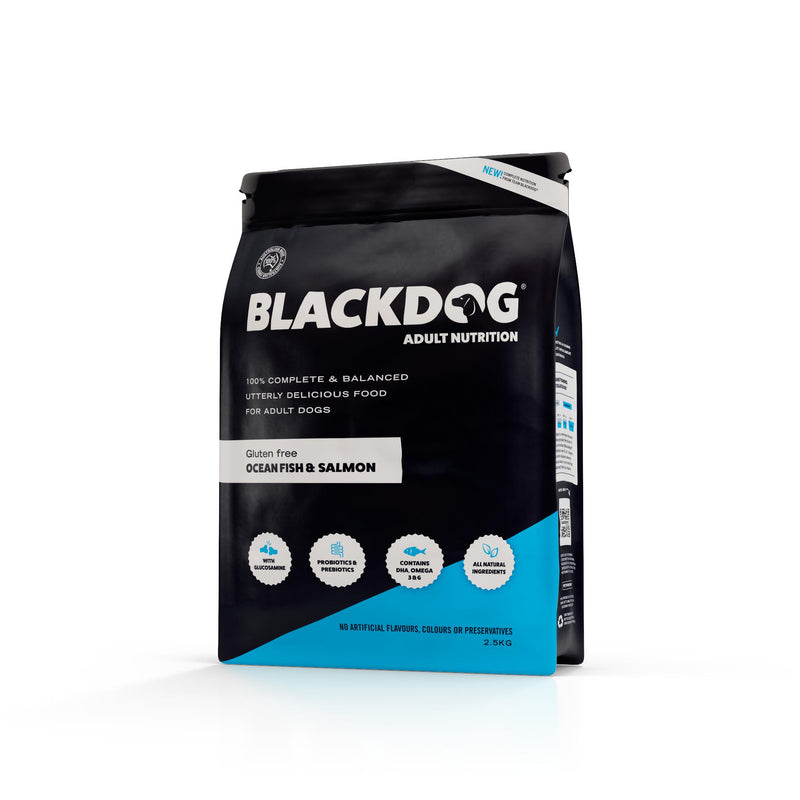 Blackdog Ocean Fish Salmon Rice and Vegetables Adult Dry Dog Food 2.5kg *!*!*-Habitat Pet Supplies