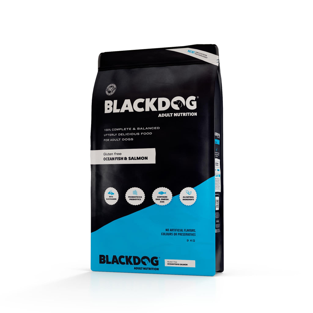 Blackdog Ocean Fish Salmon Rice and Vegetables Adult Dry Dog Food 9kg *!*!*-Habitat Pet Supplies