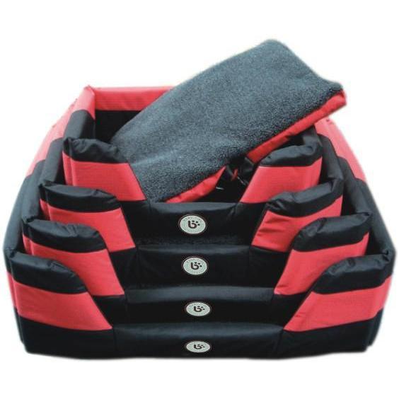 Bono Fido Stay Dry Dog Bed Red Extra Large-Habitat Pet Supplies