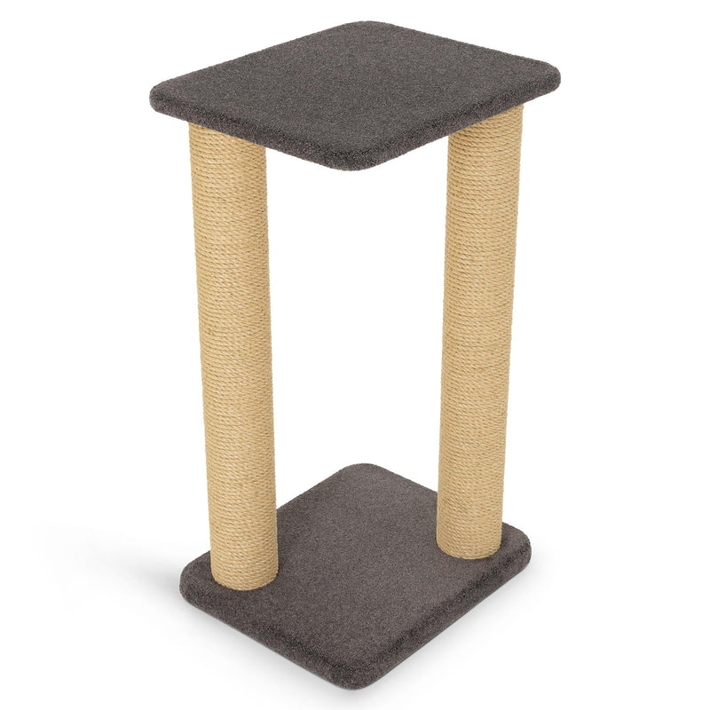 Bosscat Gus Premium Slate Scratcher with Two Extra Tall Natural Sisal Posts