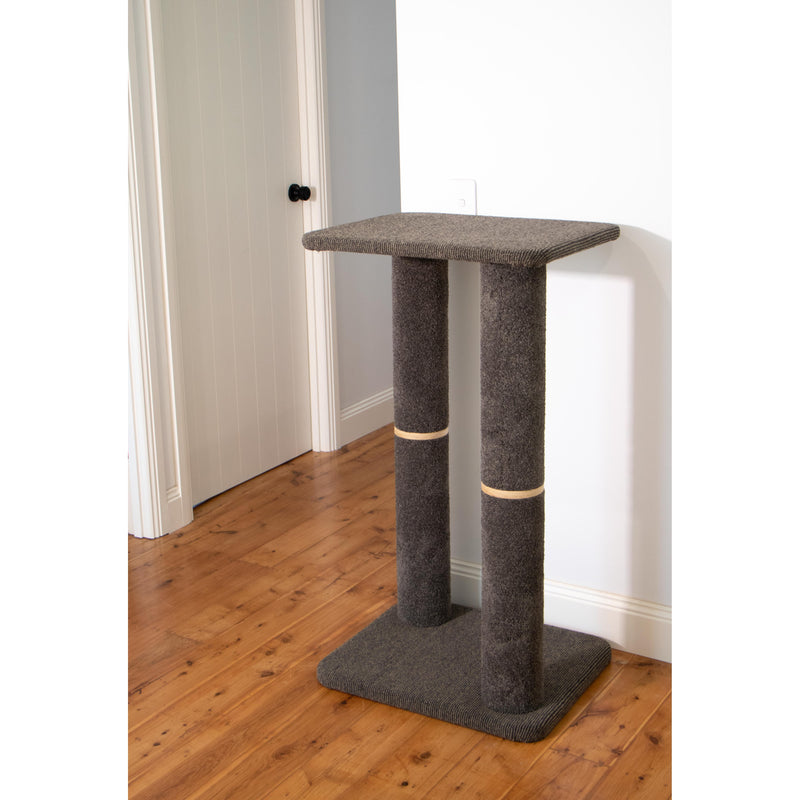 Bosscat Gus Premium Slate Scratcher with Two Extra Tall Natural Sisal Posts