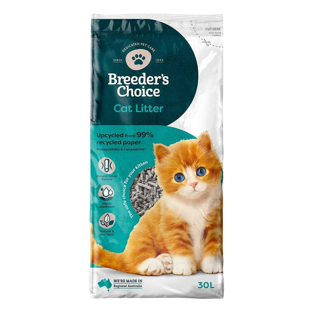 Breeders Choice Cat Litter 30L-Habitat Pet Supplies