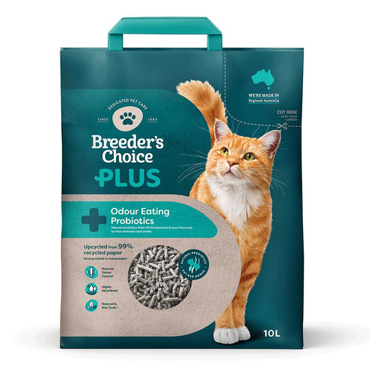 Breeders Choice Plus Probiotic Cat Litter 10L ^._.^