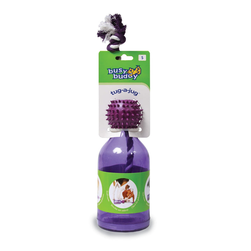 Busy Buddy Tug-A-Jug Dog Toy with Rope Small-Habitat Pet Supplies