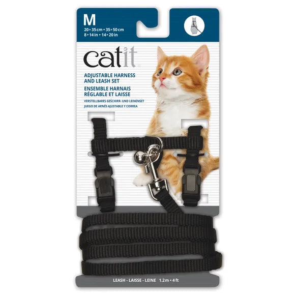 Catit Cat and Kitten Harness with Lead Medium-Habitat Pet Supplies