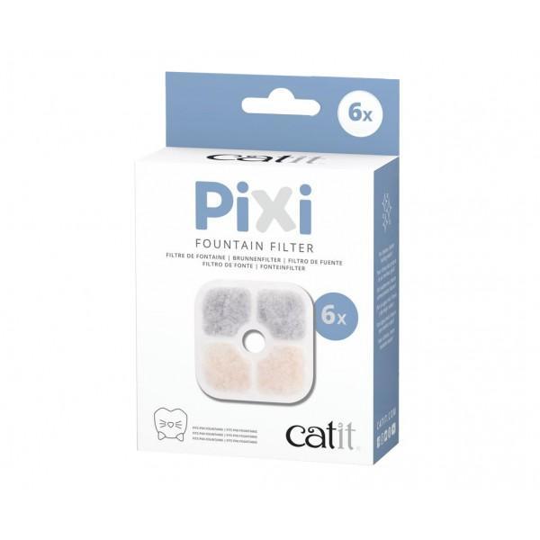 Catit Pixi Water Fountain Filter Cartridge 6 Pack-Habitat Pet Supplies