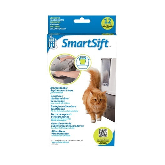 Catit SmartSift Replacement Liners for Cat Litter Tray Base 12 Pack-Habitat Pet Supplies