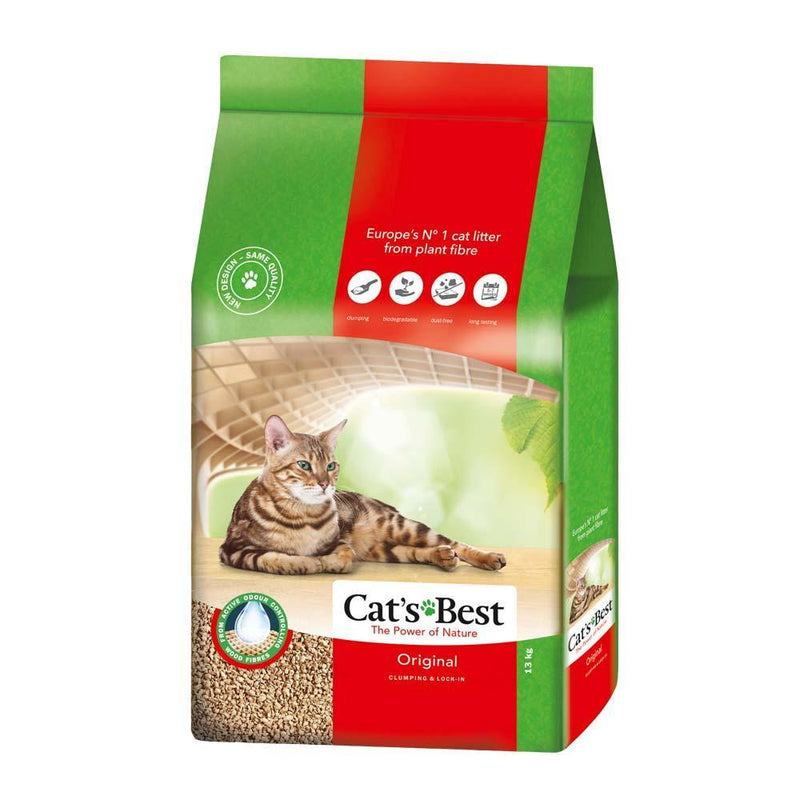 Cats Best Original Clumping Cat Litter 13kg/30L-Habitat Pet Supplies