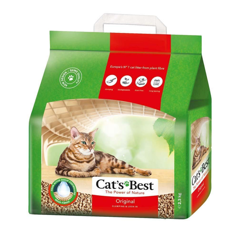 Cats Best Original Clumping Cat Litter 2.1kg/5L-Habitat Pet Supplies